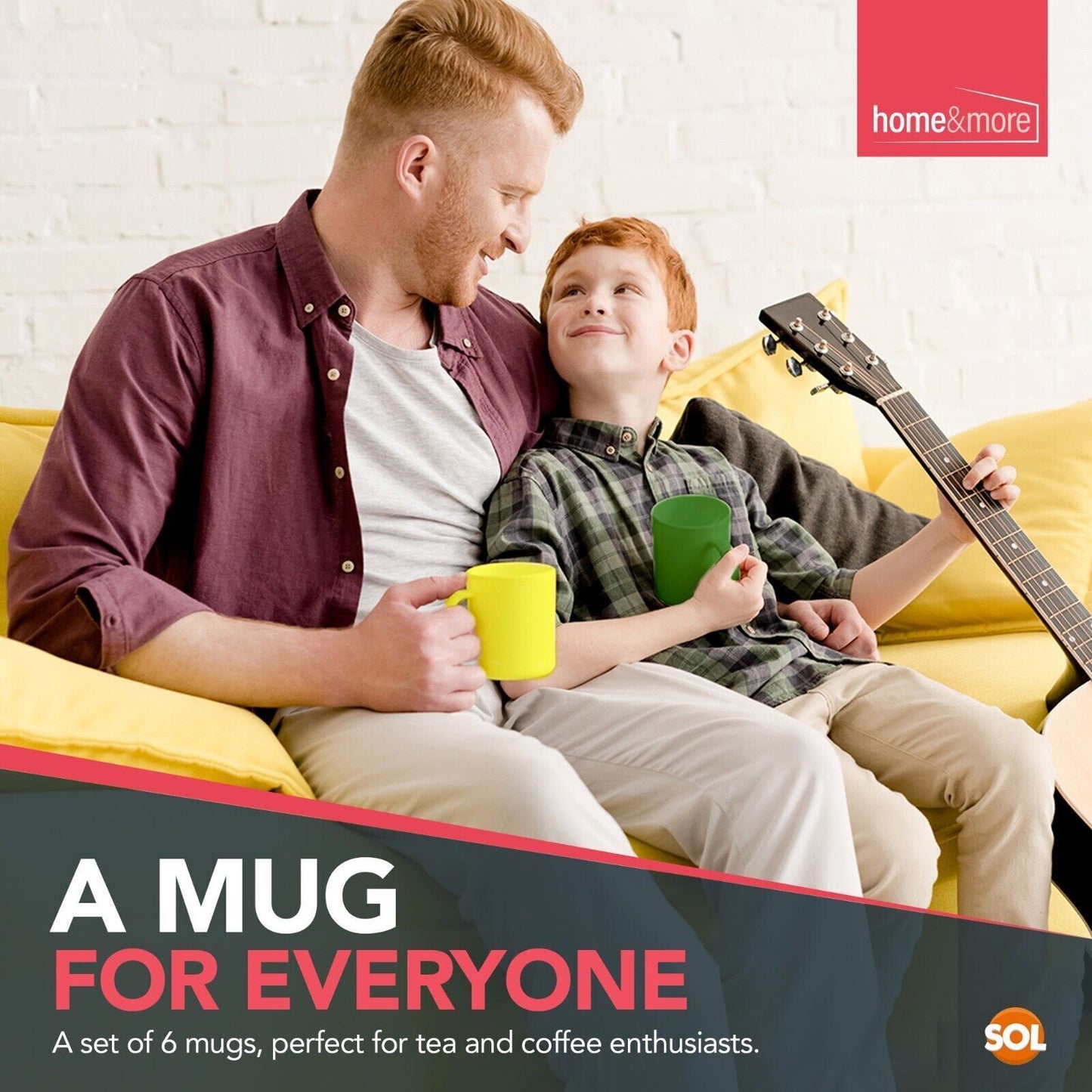 12-36 Multi Coloured Mugs 330ml | Colourful Ceramic Stoneware Coffee Tea Cup Set