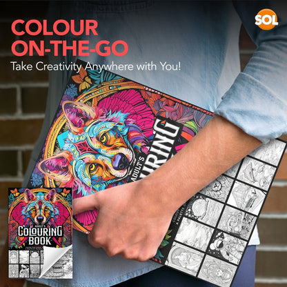 80 Pages Colouring Books for Adults A4 Anti-Stress Mind Relaxing Colour Therapy