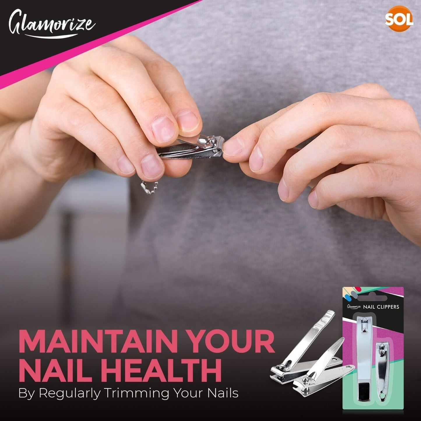 2pk Toe Nail Clippers Heavy Duty Large Big Cutters Set For Trimmer Nipper Finger