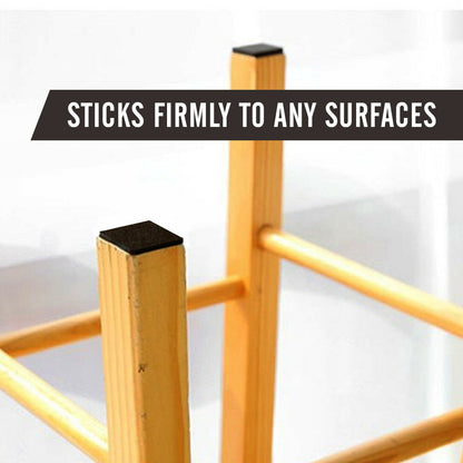 100 Felt Pads Self Adhesive Black Sticky Furniture Floor Chair Legs Protectors