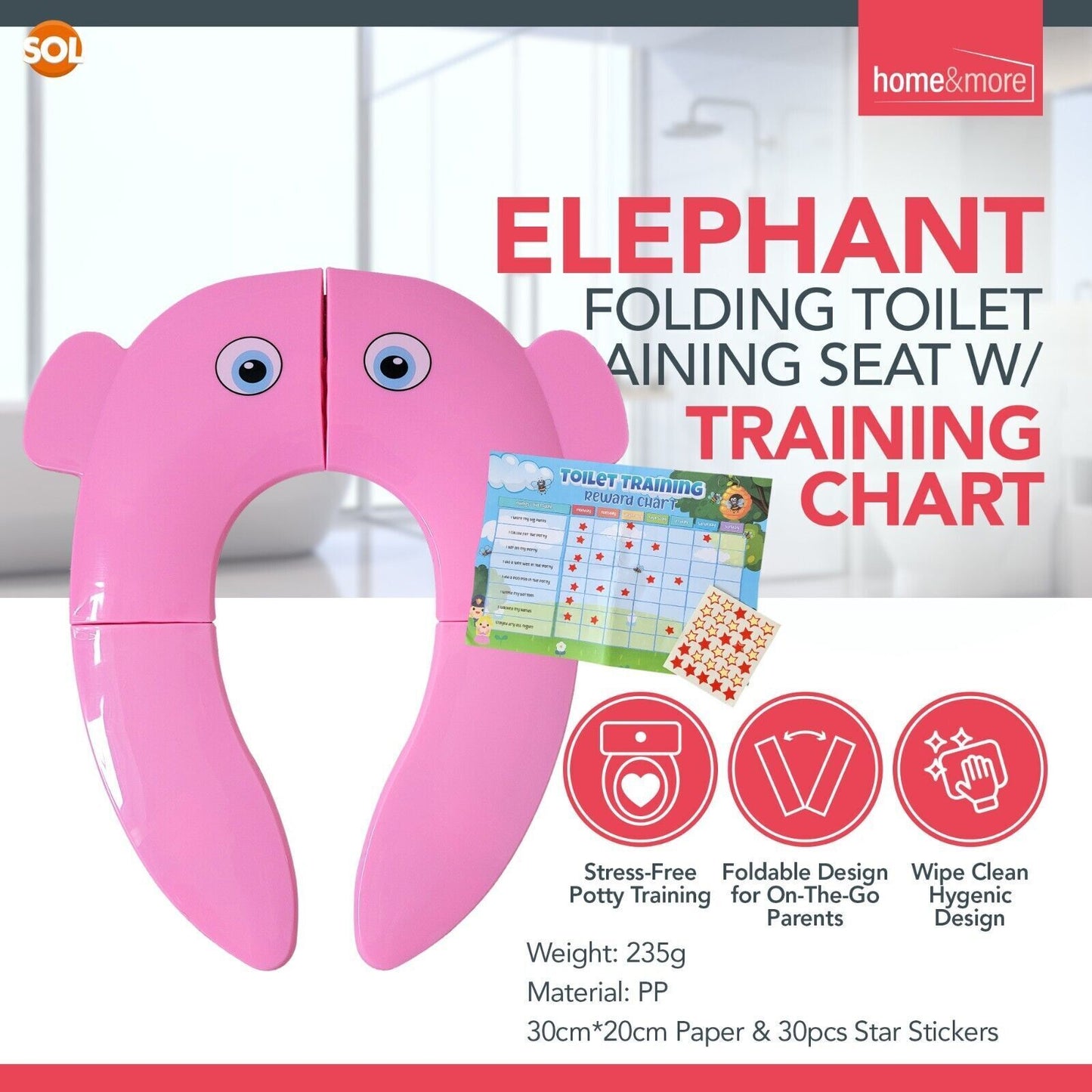 Baby Toilet Training Seat Potty Kids Toddler Child Portable Travel Folding Cover
