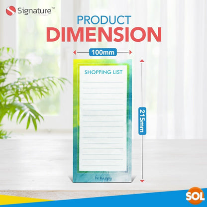 2 Pack of Magnetic Shopping List Pads for Fridge