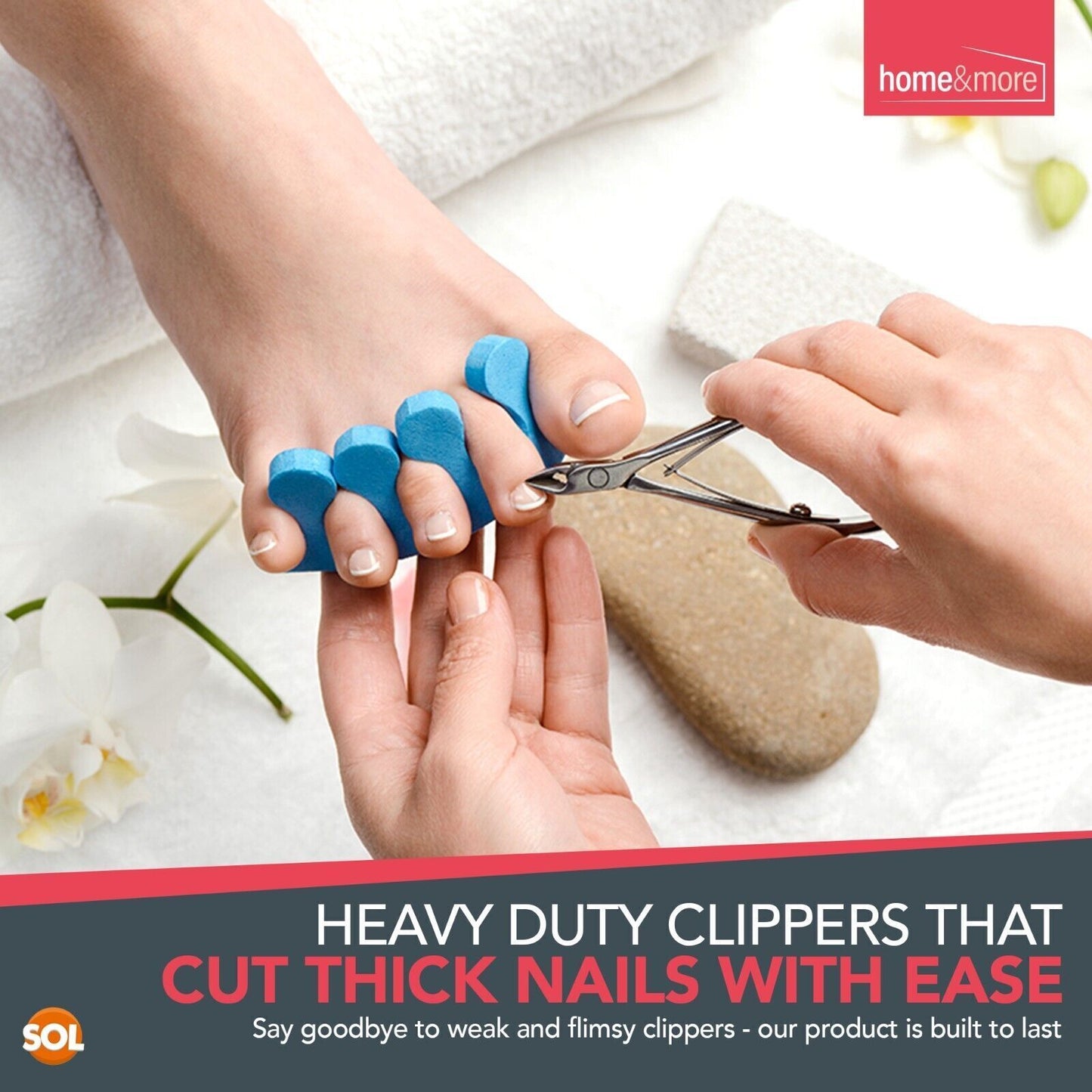 Professional Toe Nail Clippers | Heavy Duty Thick Chiropody Podiatry Men Cutters