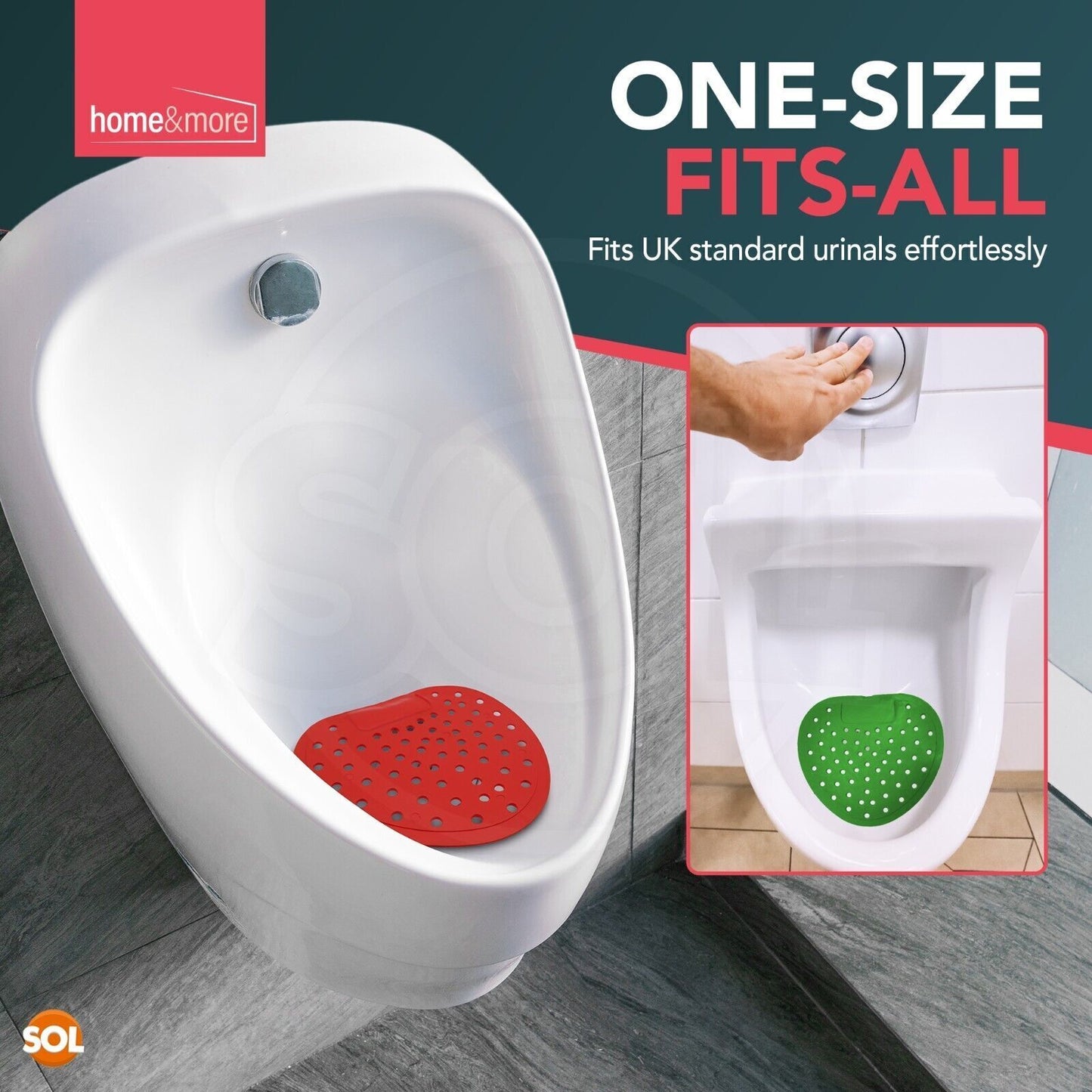 8 Urinal Screen Mat Deodoriser Anti Splash Toilet Fresh Fragranced Up to 30 Days