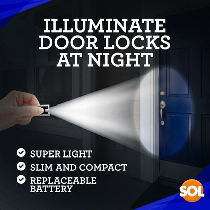 10 LED Keychain Light Ultra Bright Flashlight Keyring Camping Mini Pocket Torch