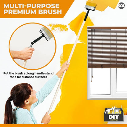 4pk Shed Fence Brush 5" Multipurpose Wide Block Paint Paste Wood Decking Garden