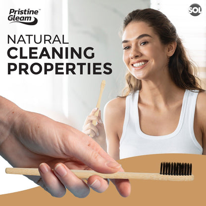 2-12pk Bamboo Toothbrush Multipack | Medium Biodegradable Eco Friendly Bristles