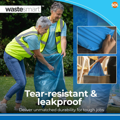 120PK Blue Rubble Sacks Large Heavy Duty Strong Builders Waste Rubbish Bags