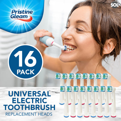 2-16pk Replacement Electric Toothbrush Heads Compatible with Oral B Braun Brush