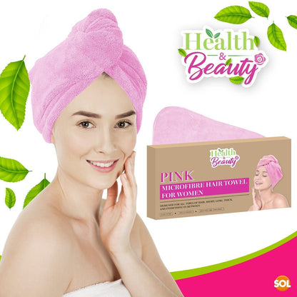 Hair Turban Towel | Microfibre Head Wrap | Quick Dry Drying Bath Shower Hat Cap