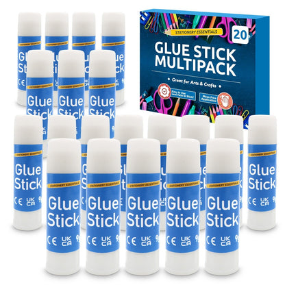 20PK Kids Glue Sticks School 9g | Washable Non Toxic Home Office Arts Craft Bulk