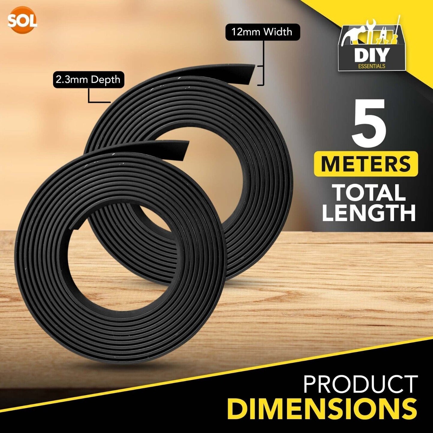 5-7.5M Magnetic Tape Self Adhesive Flexible Magnet Strips 12mm x 2mm Anisotropic