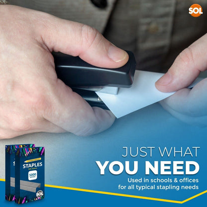 10,000 Office Staples 26/6 | Standard Fit 26/6mm Staples for Desktop Staplers