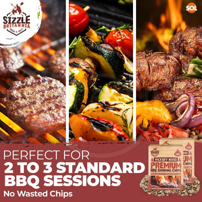 2 BBQ Smoking Wood Chips For Food 150g Smoker Chunks Apple Hickory Walnut Cherry