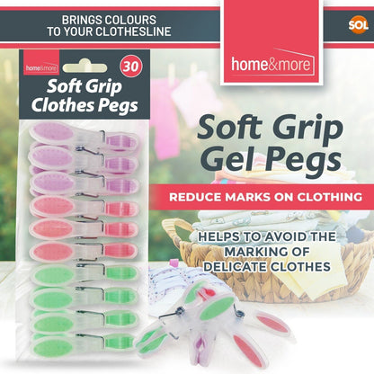 150 Pack Soft Grip Clothes Pegs Strong Plastic Laundry Rubber Clips Washing Line