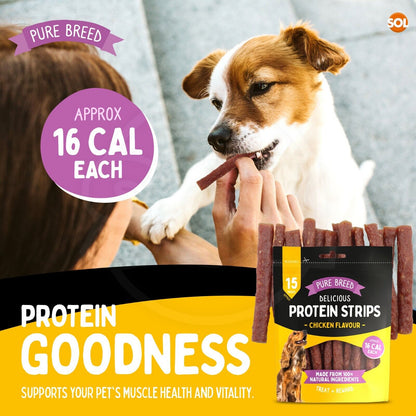 Chicken Strips Dog Treats Duck & Beef | 150g