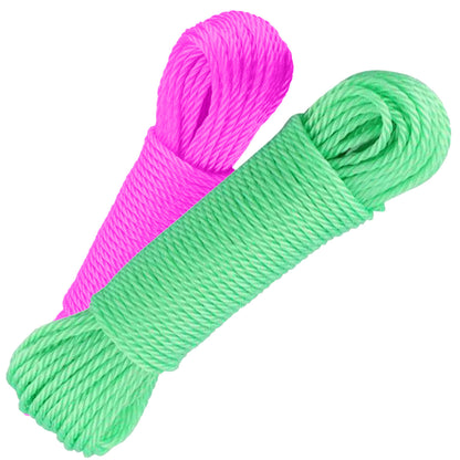 1-3X Strong Washing Line Rope 20M Heavy Duty Premium Tough Clothes Laundry Dryer