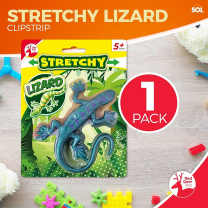 XL 29cm Stretchy Lizard Toy Animals Scaly Reptiles | Kids Party Bag Fillers Loot