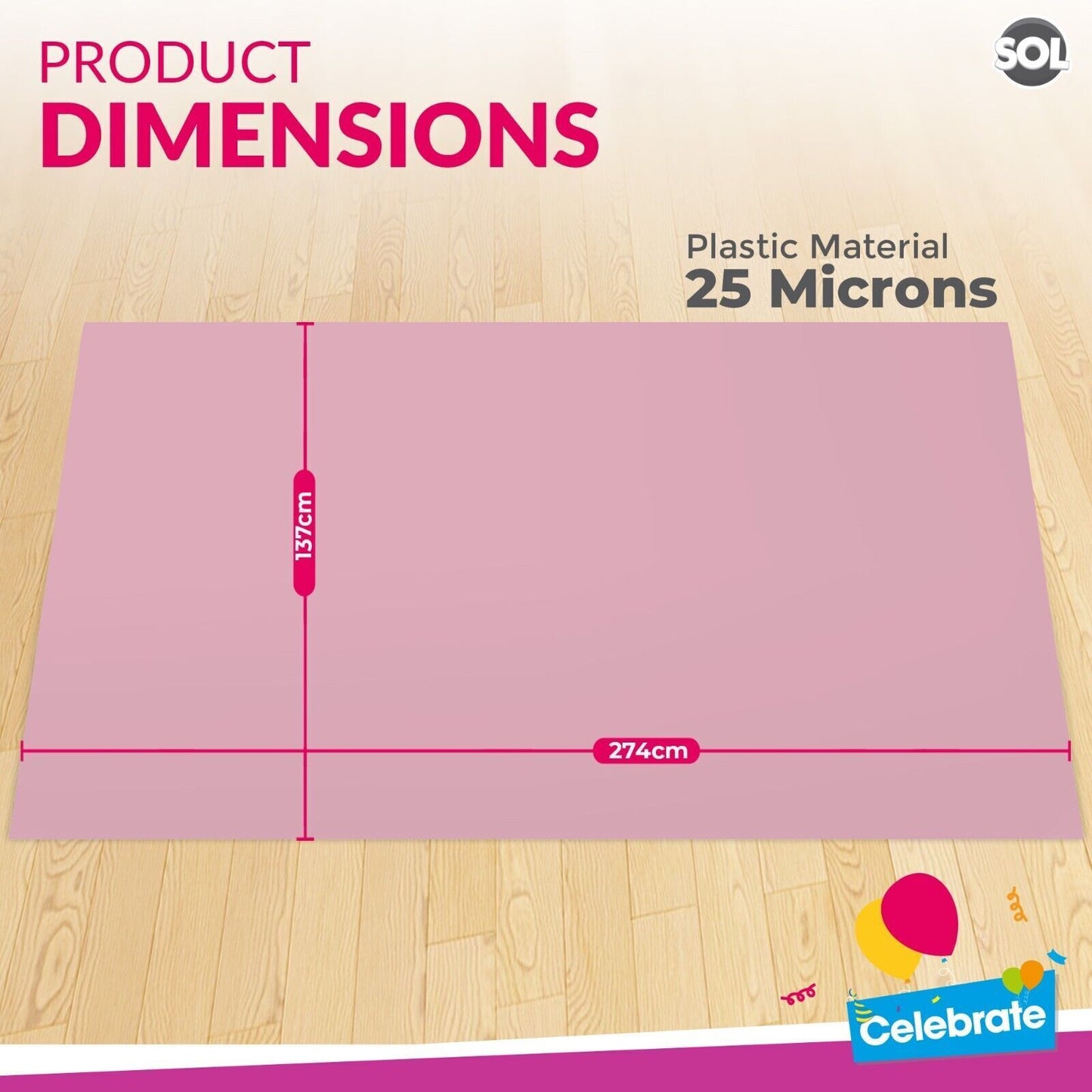 Plastic Rectangular Table Cloth Covers | Wipe Clean Party Tablecloths Disposable
