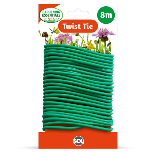 8m Plant Twist Ties Support Soft Reusable Weatherproof Garden Wire Flexible Tie
