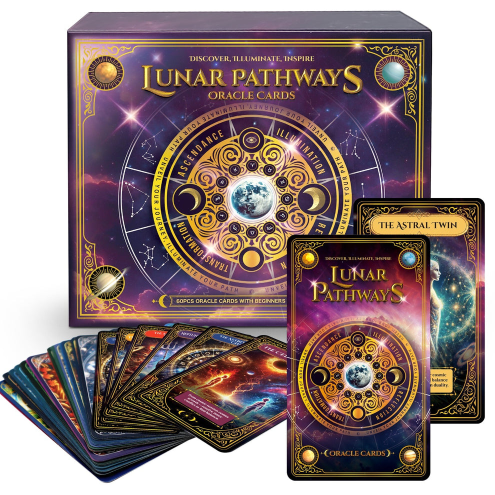 Lunar Pathways Oracle Cards Deck Guide Book