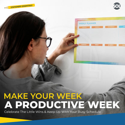 Weekly Planner Pad Daily To Do Food Meal List Organiser 52 Tear Off Sheets Notes