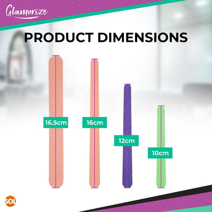 28-56 Professional Emery Boards for Nails | Assorted Double Sided Nail Files Set