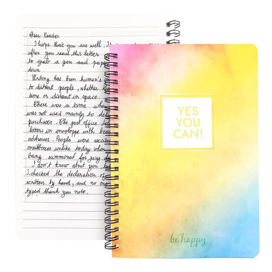 A5 Notebook Spiral Bound Ruled Lined Notepad Pack 128 Pages School Note Book Pad