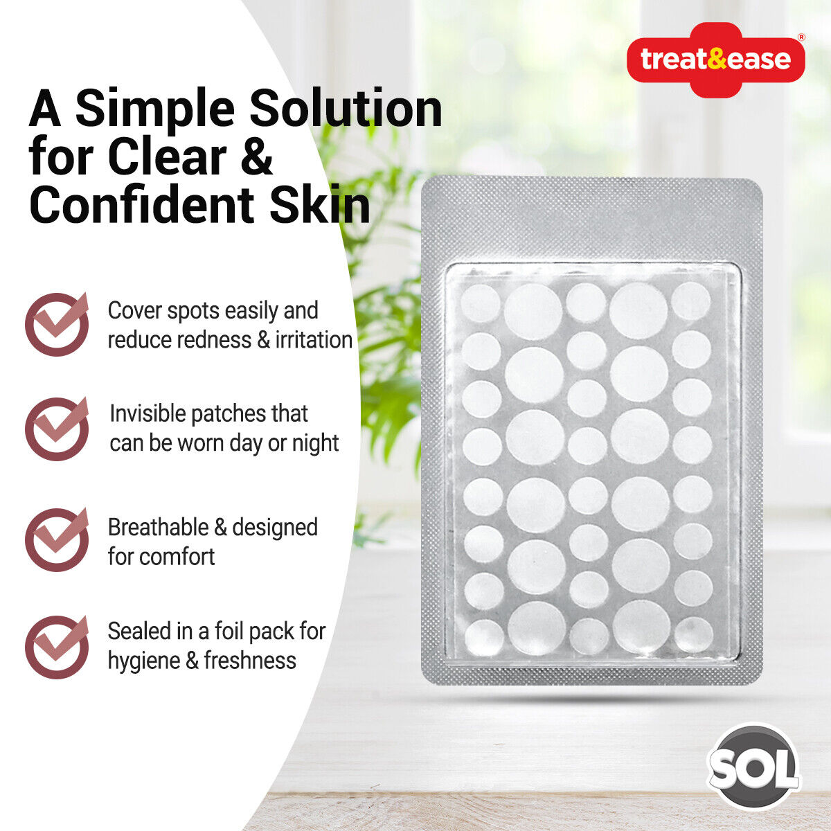 36 Cold Sore Patches Acne Spot Pimple Skin Breathable Blemish Hydrocolloid Patch