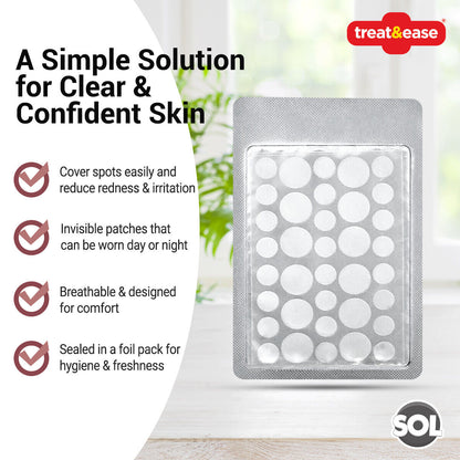 36 Cold Sore Patches Acne Spot Pimple Skin Breathable Blemish Hydrocolloid Patch