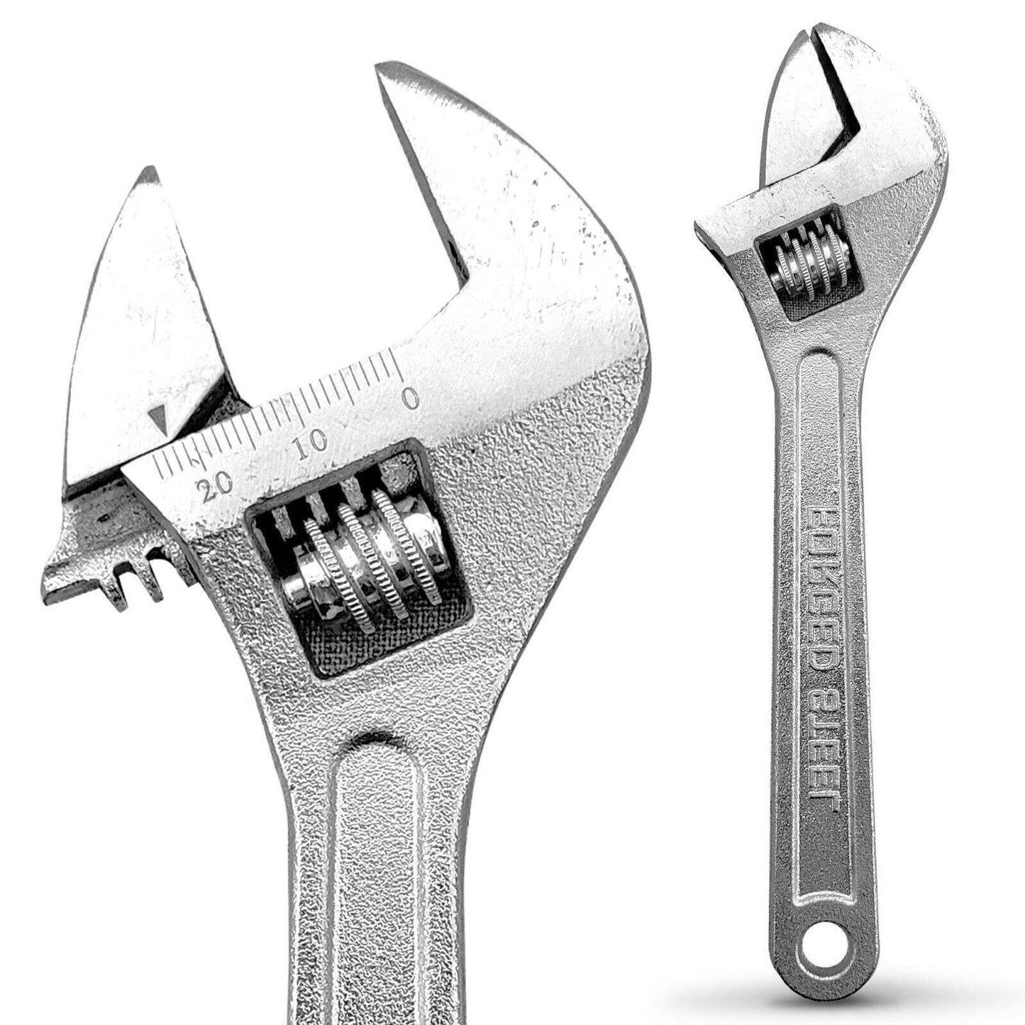 Adjustable Wrench Spanner 8" 200mm | Heavy Duty Wrenches Tool 0-24mm Opening Jaw