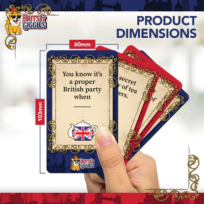 Brits & Giggles Funny British Card Games for Adults Friends Party Game Night Fun