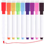 9-27pk Whiteboard Pens and Eraser Coloured Magnetic Dry Wipe White Board Markers
