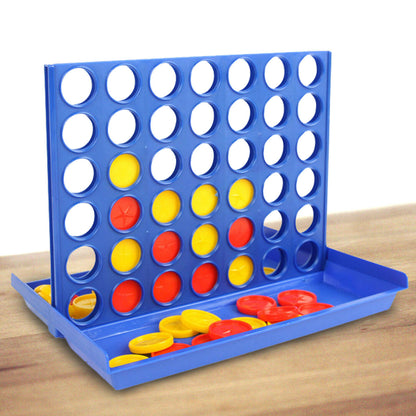 Four in a Row Board Game 4 Line Family Entertainment Fun Travel Kids Educational
