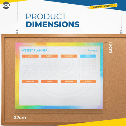 Weekly Planner Pad Daily To Do Food Meal List Organiser 52 Tear Off Sheets Notes