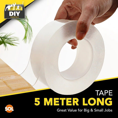 10M Nano Tape Double Sided Adhesive Reusable Removable Washable Traceless Gel