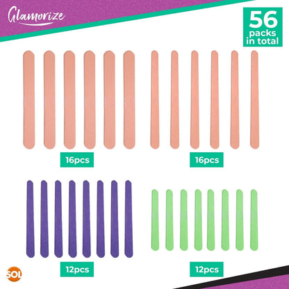 28-56 Professional Emery Boards for Nails | Assorted Double Sided Nail Files Set