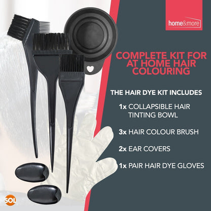 7PCS Hair Dye Kit | Colouring Bleaching Mixing Bowl and Brush Set Comb Tinting