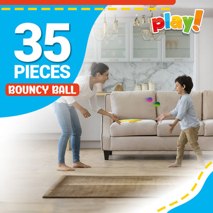 35-175 Rubber Bouncy Balls Jet Bouncing Kids Toy Loot Party Bag Fillers Birthday