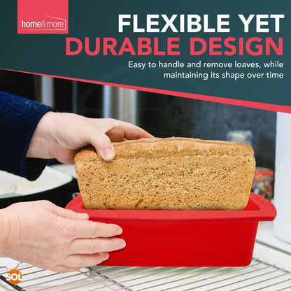 2 2lb Silicone Loaf Tin Non Stick Bread Baking Cake Mould Pan Oven Bakeware Mold