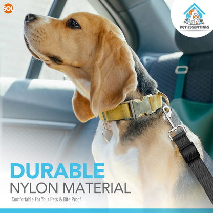 2pk Pet Dog Seat Belt | Adjustable Travel Car Safety Harnesses Lead Restraint