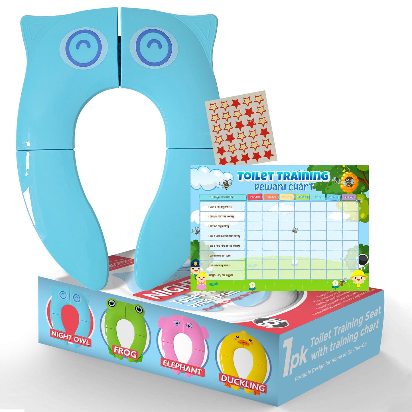 Baby Toilet Training Seat Potty Kids Toddler Child Portable Travel Folding Cover