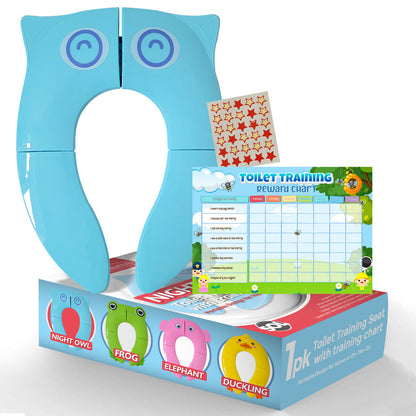 Baby Toilet Training Seat Potty Kids Toddler Child Portable Travel Folding Cover