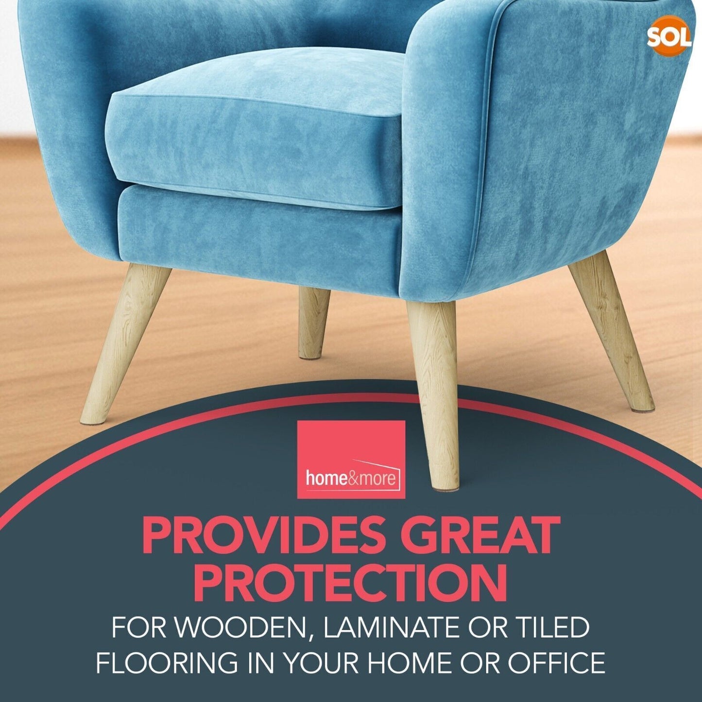 54 Felt Pads Self Adhesive Sticky Wood Furniture Floor Chair Legs Protectors