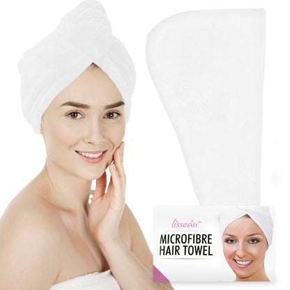 Hair Turban Towel | Microfibre Head Wrap | Quick Dry Drying Bath Shower Hat Cap
