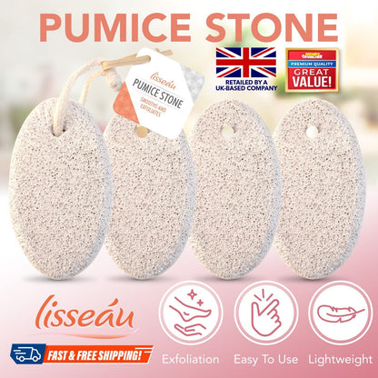 2pk Natural Pumice Stone For Feet | Hard Dead Skin Callus Remover Exfoliate Foot