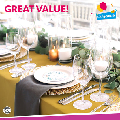 Plastic Rectangular Table Cloth Covers | Wipe Clean Party Tablecloths Disposable
