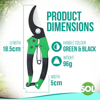 8" Pruning Shears Garden Secateurs Pruner Scissors Hand Plants Cutter Tool Snips