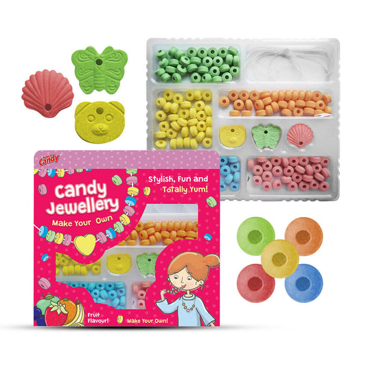 Candy Jewellery 80g Create Your Own Kit Necklace Assorted Coloured Retro Sweets