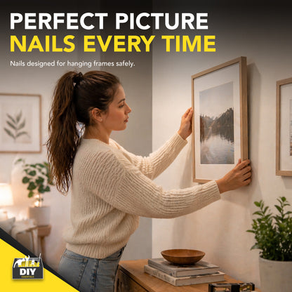 SOL 500pk Nail Set - 60mm, 40mm, 30mm, 25mm, 20mm - Versatile Iron Nails For DIY Projects, Crafting, And Home Décor - Multipurpose Assorted Sizes For Repairs & Woodworking